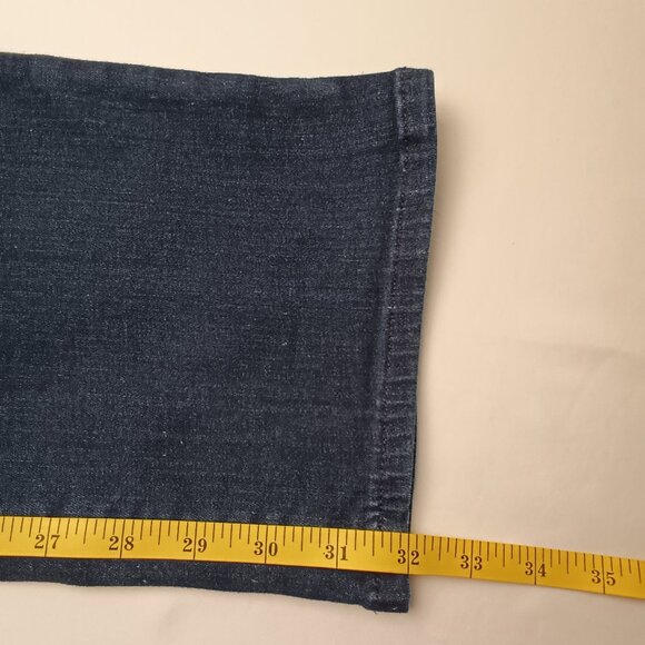 NYDJ Pull-On Jeans Size 12 High Rise Straight Leg Dark Wash - Picture 8 of 9